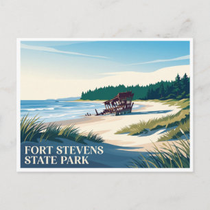 Fort Stevens State Park Astoria Oregon Postkarte