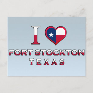 Fort Stockton, Texas Postkarte