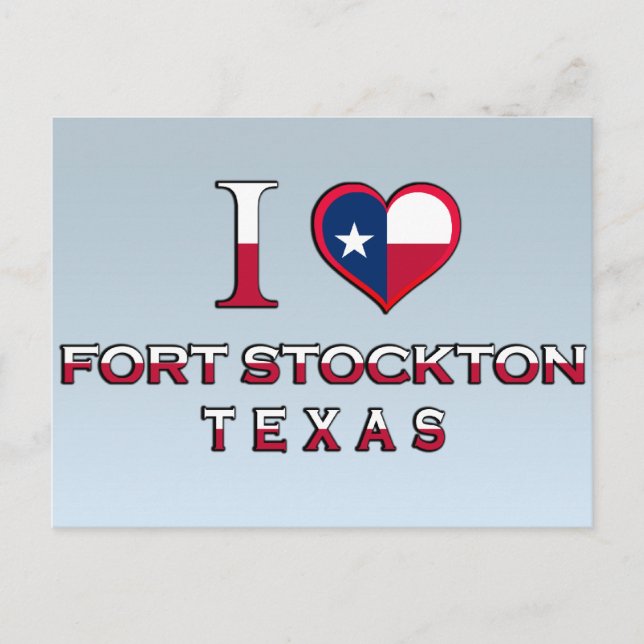 Fort Stockton, Texas Postkarte (Vorderseite)