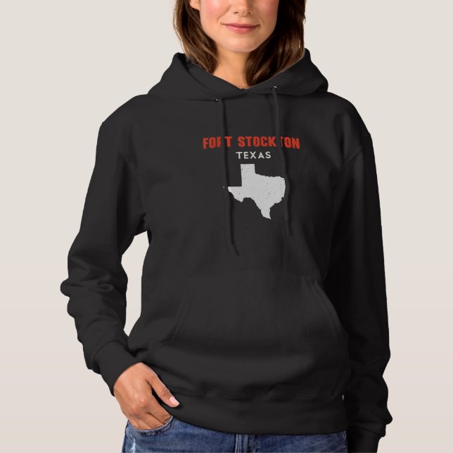 Fort Stockton Texas USA State America Travel Texas Hoodie (Vorderseite)