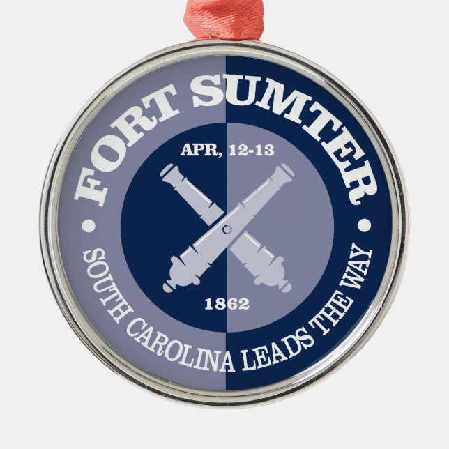 Fort Sumter (B&G) Ornament Aus Metall (Vorne)