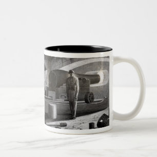 Fort Sumter, Innenansicht der Körperverletzung des Zweifarbige Tasse