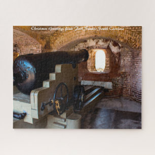 Fort Sumter South Carolina. Weihnachtsgrüße Puzzle