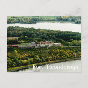 Fort Ticonabweicha Herbstsee Champlain Personalize Postkarte