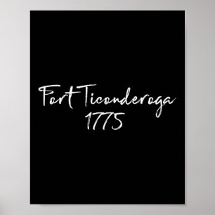 Fort Ticonabweicha Revolutionärer Krieg 1775 Henry Poster