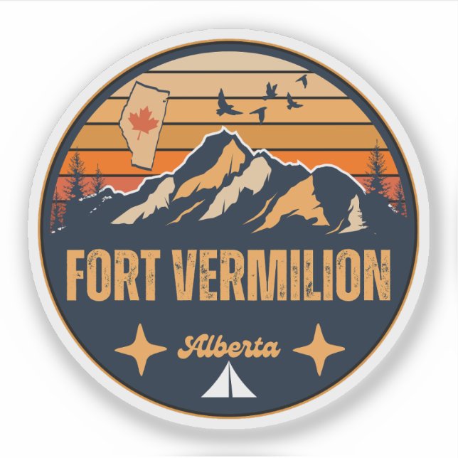 Fort Vermilion, Alberta Aufkleber (Vorderseite)