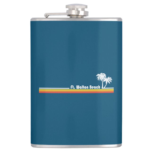 Fort Walton Beach Florida Flachmann (Vorderseite)
