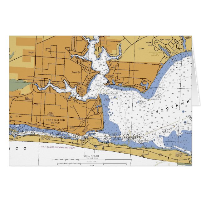 Fort Walton Beach, FLseediagramm (Vorderseite (Horizontal))