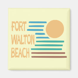 Fort Walton Beach geometrisches Design Magnet