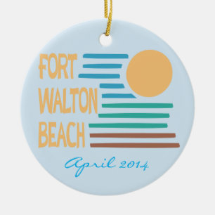 Fort Walton Beach kundenspezifische Keramik Ornament