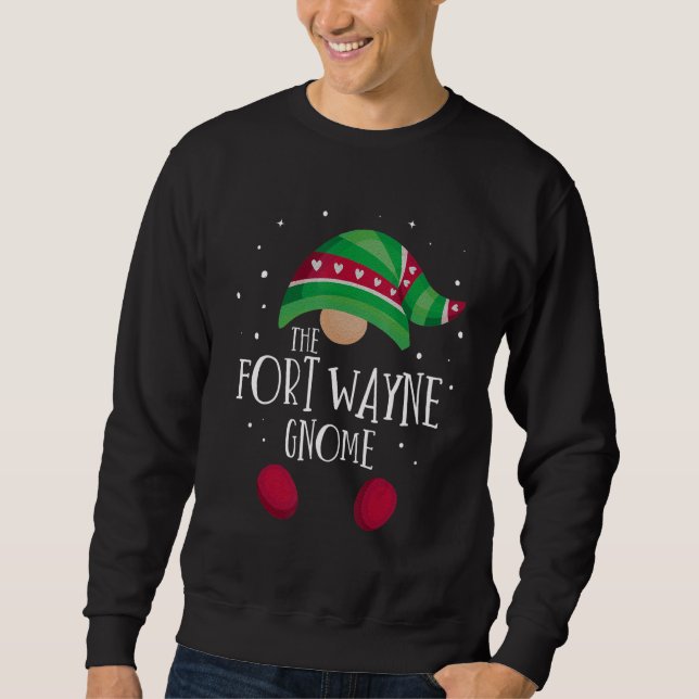 Fort Wayne Gnome Family Matching Christmas Pajamas Sweatshirt (Vorderseite)