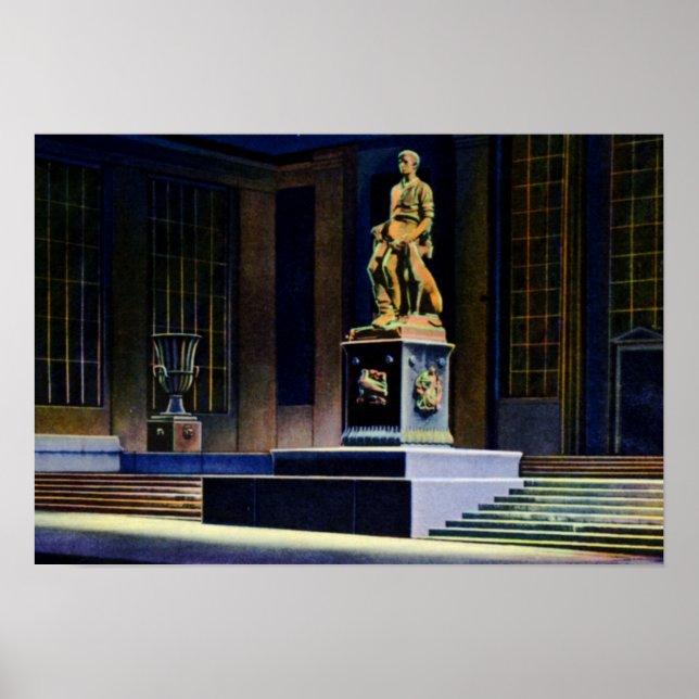 Fort Wayne Indiana Abe Lincoln Statue Poster (Vorne)