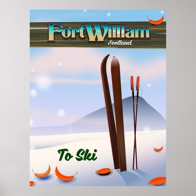 Fort William Scotland Ski. Poster (Vorne)