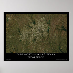 Fort Worth - Dallas, Texas vom Raum Poster