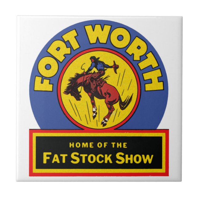 Fort Worth Fat Stock Show Fliese (Vorderseite)