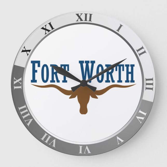 Fort Worth Flag Große Uhr (Vorderseite)