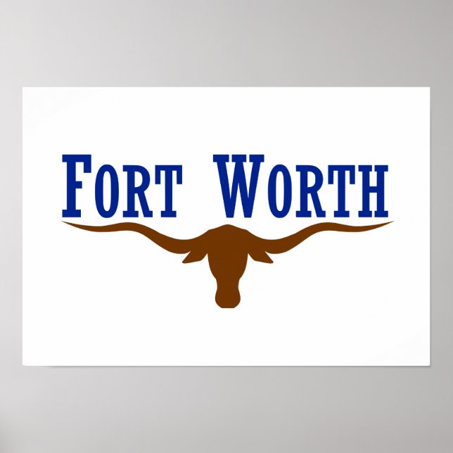 Fort Worth Flag Poster (Vorne)