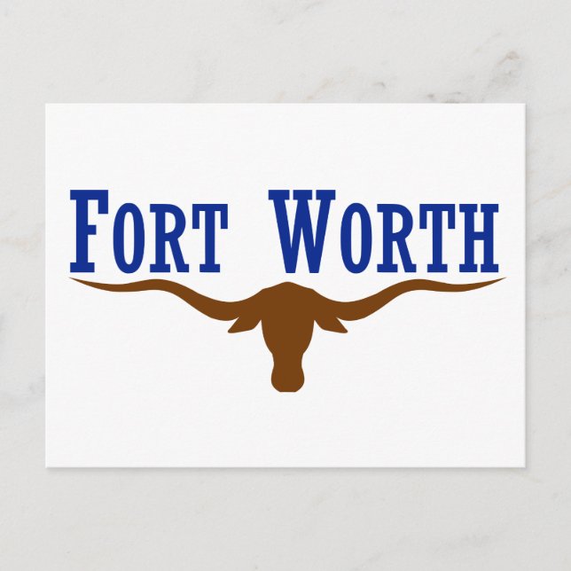 Fort Worth Flag Postkarte (Vorderseite)