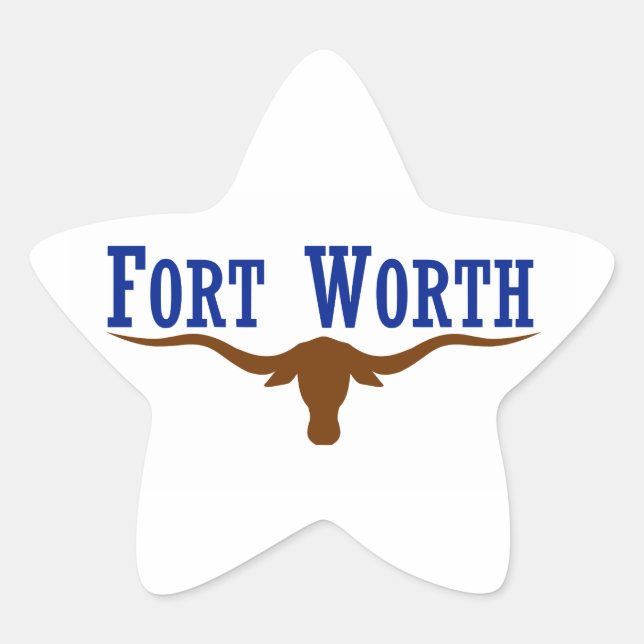 Fort Worth Flag Stern-Aufkleber (Vorderseite)