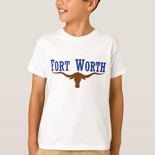Fort Worth-Flagge T-Shirt (Vorderseite)
