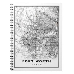 Fort Worth Map Notizblock