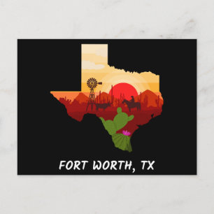 Fort Worth Postcard Postkarte