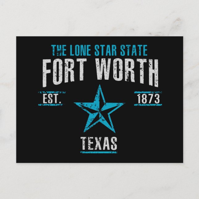 Fort Worth Postkarte (Vorderseite)