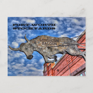 Fort Worth Stockyards: Der Longhorn-Salon Postkarte