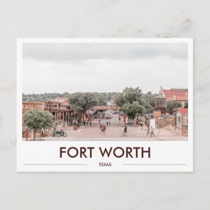 Fort Worth Stockyards Texas Geschenk Foto Postkarte