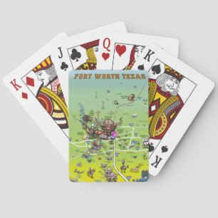 Fort Worth Texas Cards Spielkarten