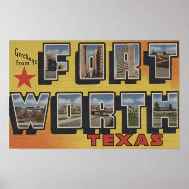 Fort Worth, Texas - Große Briefszenen Poster (Vorne)