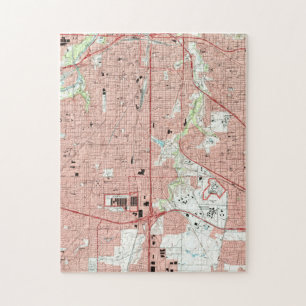 Fort Worth Texas Karte (1995) Puzzle