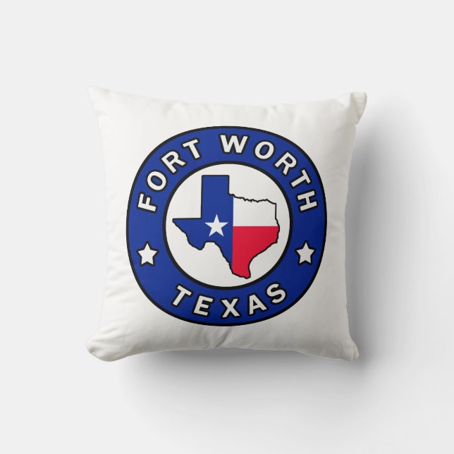 Fort Worth Texas Kissen (Vorderseite)