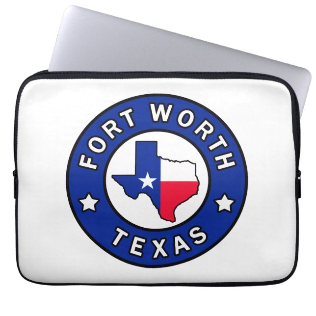 Fort Worth Texas Laptopschutzhülle (Vorderseite)
