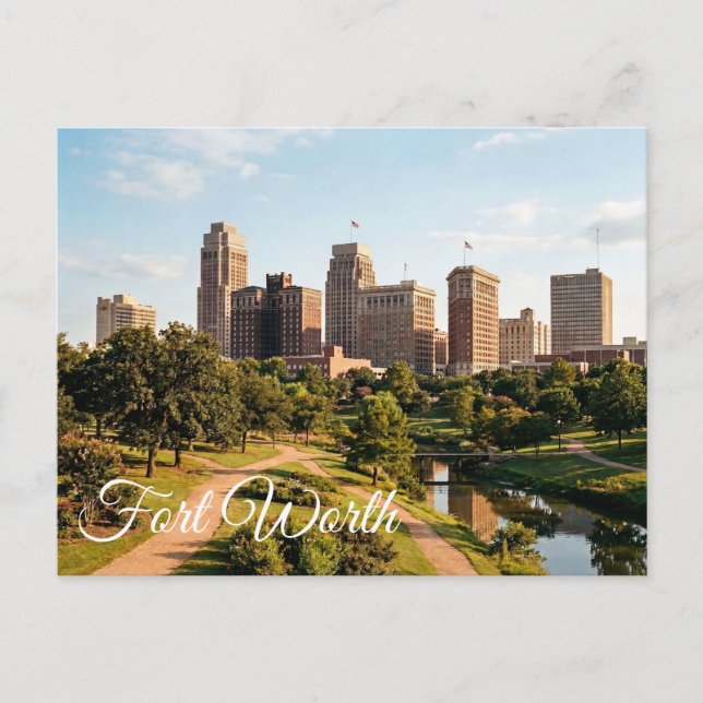 Fort Worth Texas Reise  Postkarte (Vorderseite)