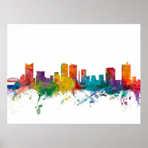 Fort Worth Texas Skyline Poster