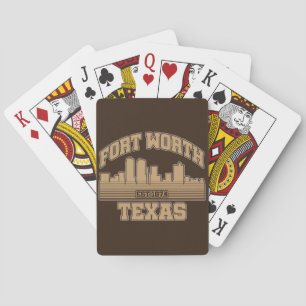 Fort Worth, Texas Spielkarten