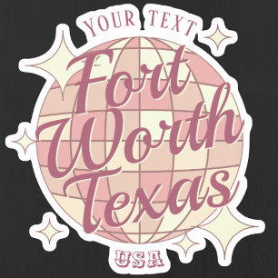 Fort Worth Texas USA City Aufkleber