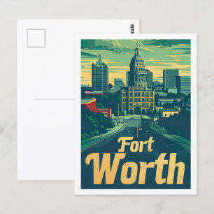 Fort Worth Texas USA Famous Travel Place Postkarte
