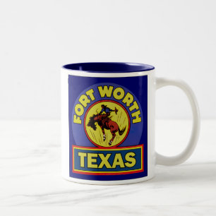 Fort Worth Texas Zweifarbige Tasse