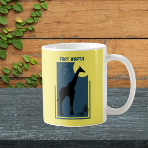 Fort Worth Zoo Texas Vintage-Giraffe Kaffeetasse