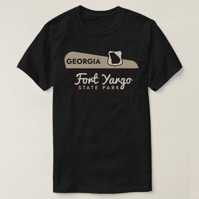 Fort Yargo Staat Park Georgia Begrüßungszeichen T-Shirt (Design vorne)