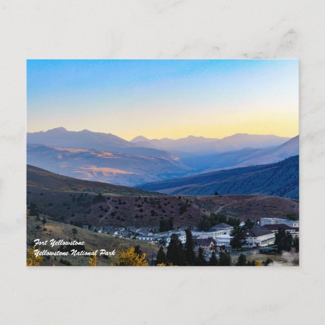 Fort Yellowstone Postcard Postkarte (Vorderseite)