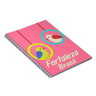 Fortaleza Brasilien Vintage Reiseplakat Notizblock