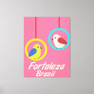 Fortaleza Brasilien Vintage-Reiseposter Leinwanddruck