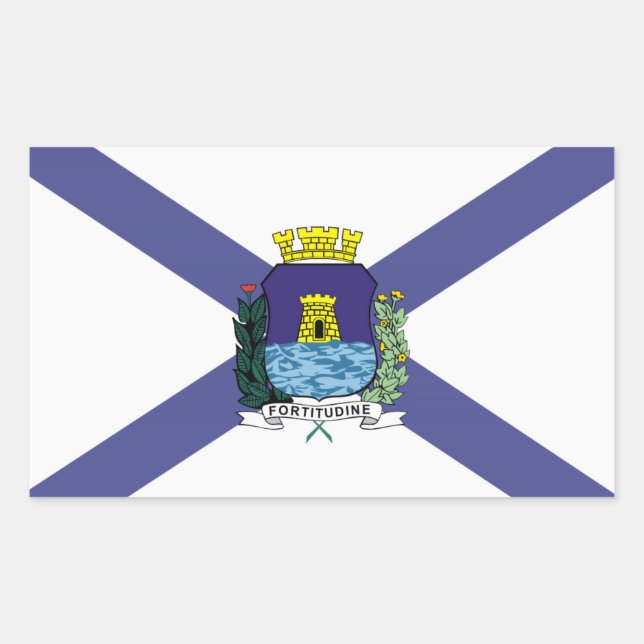 Fortaleza, Brasiliens Stadt-Flaggen Stickers (Vorderseite)