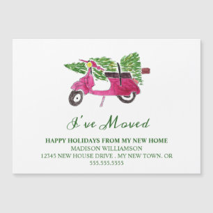 Fortbewegung   Neue Zuhause für Feiertage Magnetkarte