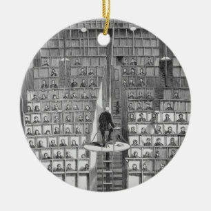 Fortbildungsschule in der Kapelle, auf dem Keramik Ornament