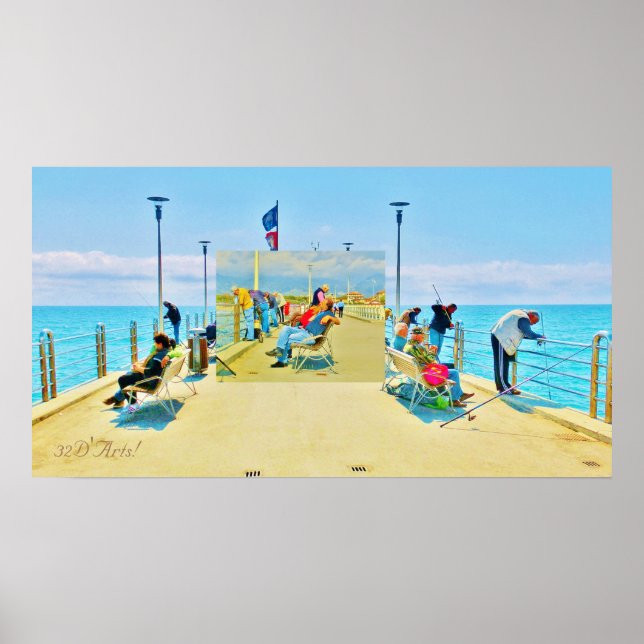 Forte dei Marmi Pier Daydream, Poster Print (Vorne)