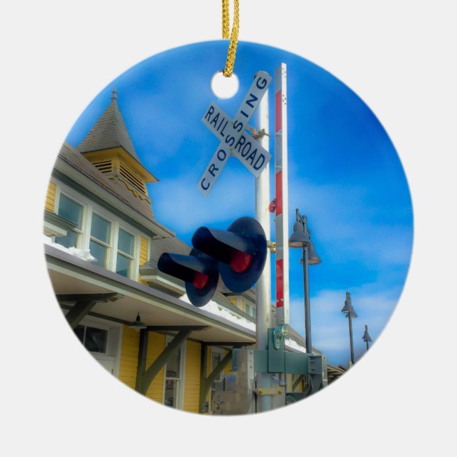 Fortedward-Bahnstation Keramik Ornament (Vorne)